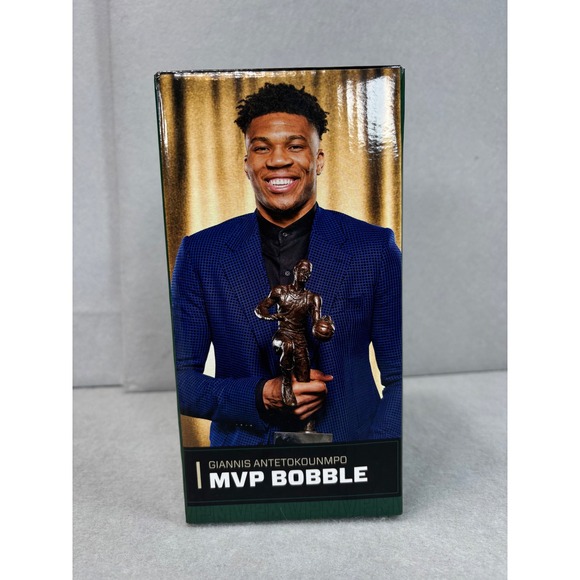 New in Box MVP Giannis Antetokounmpo 2019 Milwaukee Bucks Bobblehead SGA 12/6/19 - Picture 3 of 6